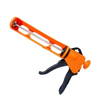 Пистолет для герметика 390 мл., пластиковый, полукорпусный, оранжевый, "MAXIMUM"(Максимум) MX 46573